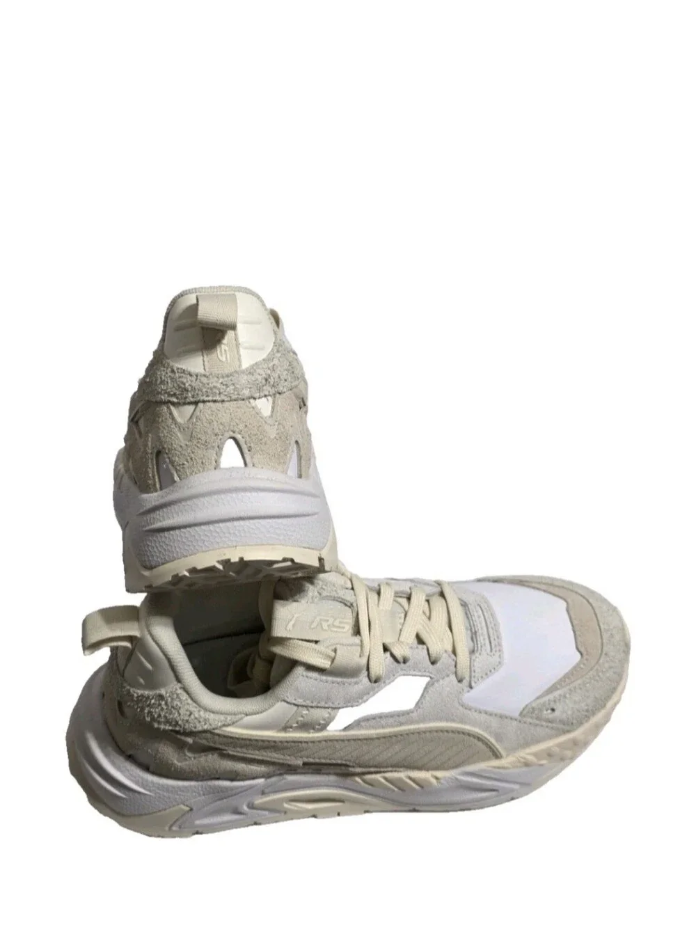 Puma Cream and White Chunky Sneaker